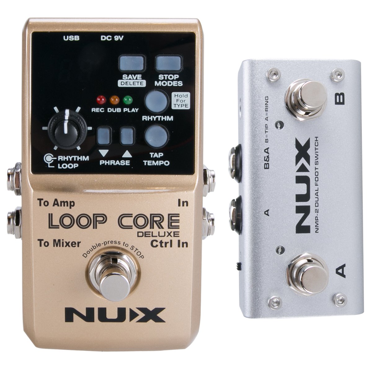ギター NUX Loop Core Deluxe Amazon.com: NUX Loop Core Deluxe Guitar Looper Pedal, with